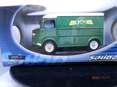 Citroen HY pub PERRIER 1/18 Solido ref 8170 N+B - Photo 1/4