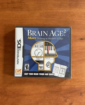 Brain Age 2: More Training in Minutes a Day (Nintendo DS) BRAND NEW Sealed Mint - Image 1 of 4