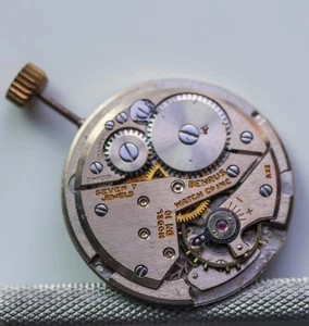 Vintage Benrus Watch Movement Model DN 10 7 Jewels Parts Repair - Picture 1 of 6