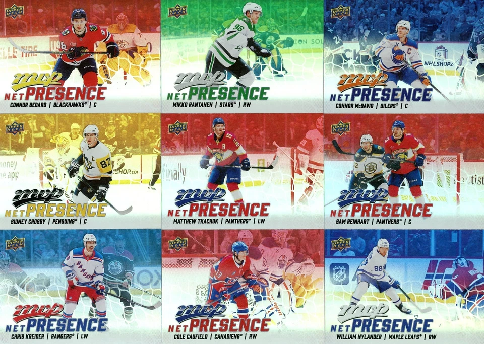 U PICK LOT 2025-26 25-26 Upper Deck UD MVP NET PRESENCE INSERT card set - Image 1 of 1