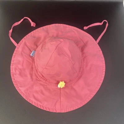 Sombrero para el sol I Play niñas pequeñas 2T-4T rosa correa de ala ancha que se puede sujetar UPF 50+ Foto 1 de 4