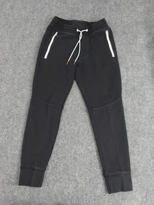 American Eagle 24/7 Sweat Pants Joggers Mens Small Black Zip Pockets Athletic - Picture 1 of 10