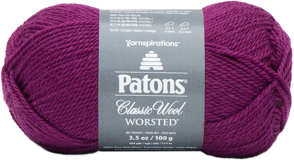 Patons Classic Wool Yarn-Amaranth - Image 1 of 1