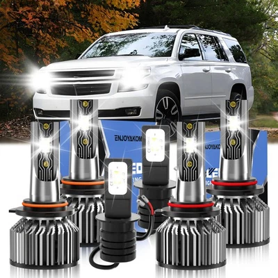 Kit de luces antiniebla de haz alto y bajo LED para Chevrolet Tahoe 1995-1999 2000 Foto 1 de 4