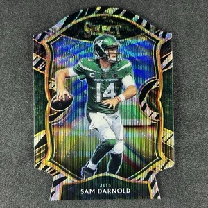 2020 Sam Darnold Panini Select Concourse Zebra Die-Cut #18 - Picture 1 of 3