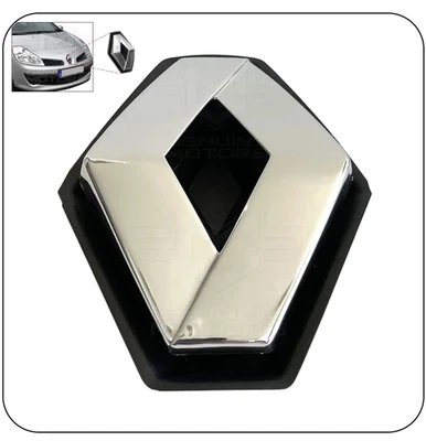 REJILLA CROMADA ORIGINAL RENAULT CLIO 3 MODUS TWING0 INSIGNIA LOGOTIPO EMBLEMA 8200341241 Foto 1 de 3