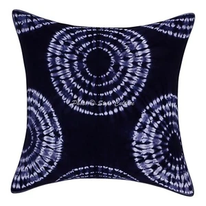 Shibori Handwoven Pillow Cases Floor Bohemian Tie Dye Home Boho Cushion Cover - Picture 1 of 6