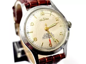 Delbana Swiss Made Cal. Felsa 465N Handaufzug Herren Armbanduhr 1950er Jahre - Bild 1 von 9