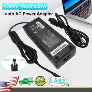 For Dell XPS 15 7590 9530 9550 9560 9570 130W AC Adapter 4.5mm LA130PM121 M1MYR - Picture 1 of 8