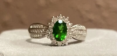 Anillo diopsido cromado 925 Foto 1 de 4