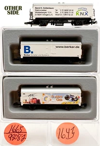 Marklin Z Scale M/M 1665 & 1643  2 COLLECTOR  Refrigerator Cars  Marklin Box  C8 - Picture 1 of 1