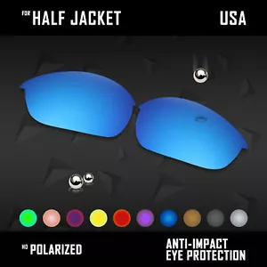 Lote de lentes de repuesto polarizadas antiarañazos para opciones de media chaqueta Oakley - Imagen 1 de 8