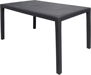 BUYBUY TAVOLO STILE RATTAN RETTANGOLARE NERO TVR120B - Foto 1 di 2