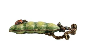 JAY STRONGWATER PHOEBE TWO PEAS IN A POD TRINKET BOX SWAROVSKI BRAND NEW NO BOX - Picture 1 of 6