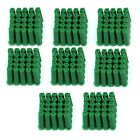 100 pcs of M6 green plastic expansion pipe anchor rubber plug dry wall screw