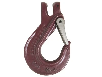 3/8" Chain Sling Hook with Safety Latch Grade 80 Alloy Steel 7,100 lbs Lifting - Image 1 of 4