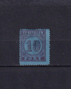 SA10b Netherlands 1870 Postage Due hinged stamp