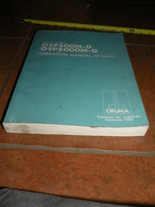 Okuma OSP500M-G OSP5000M-G Manual de Operación 2795-E-R4 Noviembre 1988 - Imagen 1 de 7