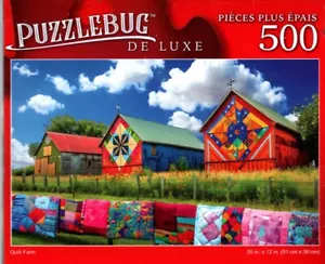 Quilt Farm - 500 Pieces Deluxe Jigsaw Puzzle - Picture 1 of 1