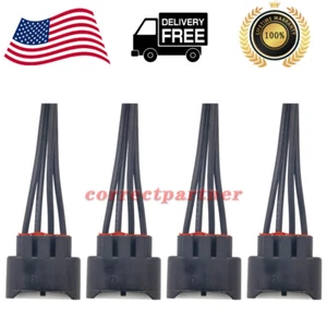 (4) Ignition Coil Wire Harness Connector Plug Pigtail For Toyota 90980-11885 USA - Picture 1 of 9