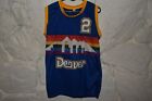 ALEX ENGLISH  SIGNED AUTHENTIC DENVER NUGGETS Jersey - HALL OF FAME  (YLH49)