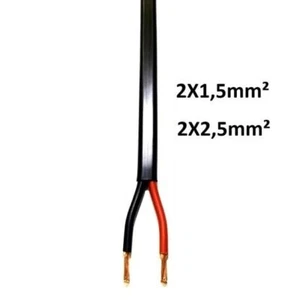 Flachkabel FlYY 2 x 2,5 mm² oder 2 x 1,5 mm² -  2 adrig   -  3m  5m ...... 100 m - Bild 1 von 2