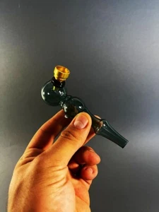 Pipa di vetro superiore tabacco da fumo pipa portatile per erbe dall'Ucraina - Foto 1 di 3