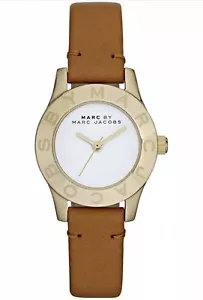 Marc Jacobs Mini Blade Tan Leather Strap Women's Watch MBM1219 - Picture 1 of 3
