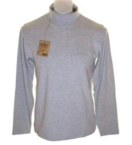 Nuevo Para Hombre Wrangler Manga Larga Elastizado Polo Cuello Redondo Top Camiseta Gris Grande - Imagen 1 de 2