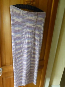 Clásico MISSONI Naranja Etiqueta Largo Falda Pastel Rosa Malva UK14/IT 44 - Imagen 1 de 8