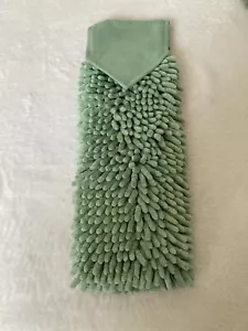 NEW Norwex Chenille Hand Towel Sage Green Microfiber Bath Or Kitchen BacLock - Picture 1 of 5