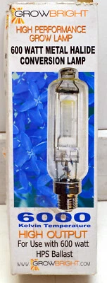 Growbright High Performance Grow Lamp 600W Metal Halide Conversion Lamp 6000 K - Image 1 of 3