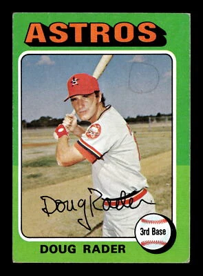 Doug Rader 1975 Topps #165 Houston Astros MINI VG (MK) - Image 1 of 2