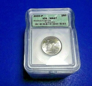 2000-P/D STATEHOOD QUARTERS (25c) 2nd YEAR MS65-67 10 COIN SET SEE ALL PHOTOS 1 - Picture 1 of 6