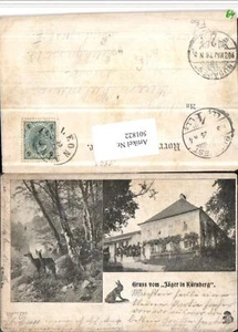 501822,Gruß vom Jäger in Kürnberg b. Leonding Wild Mehrbildkarte - Bild 1 von 1