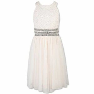 Speechless Embellished Glitter Lace Bodice Dress, Big Girls Size 12 - Picture 1 of 1