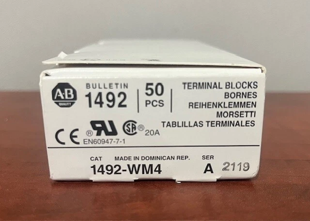 NEW Allen Bradley 1492-WM4 (Box of 50) - Image 1 of 1