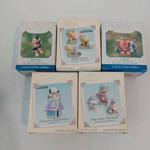 Lotto 5 Hallmark Keepsake Pasqua Primavera Ornamenti Snoopy Woodstock Fairy Bears - Foto 1 di 14