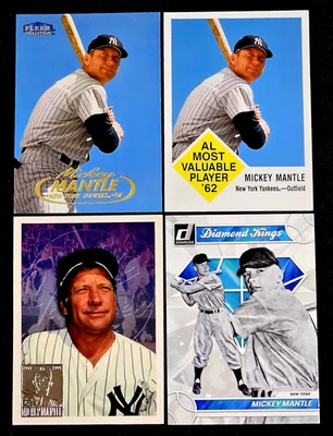 Mickey Mantle - Juego de 4 piezas - Yankees de Nueva York - Reimpresión Topps 1996 - Reimpresiones Fleer 1998 Foto 1 de 4