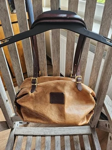 kleine Handtasche 👜 Leder Made in Italy Valentina Cognac  - Bild 1 von 5