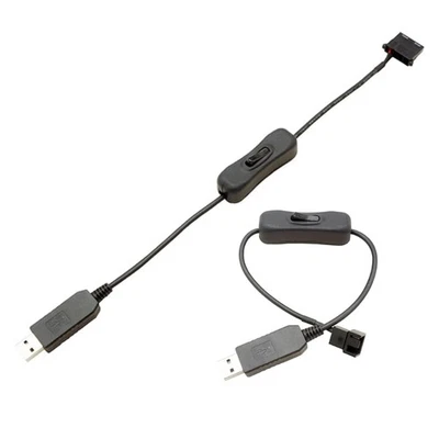 Boost Line USB to 4Pin PC Sleeved Power Cable with ON Off Switch Adapter - Image 1 of 4