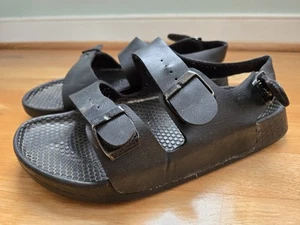 Birkenstock Sandalen All Black & Leder mit Fersenriemen Größe 42 - Bild 1 von 14