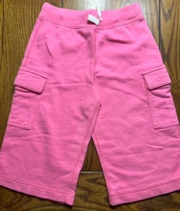 Hanna Andersson Pink Cargo French Terry Shorts EUC Boys Drawstring Size 120 6-7 - Picture 1 of 2