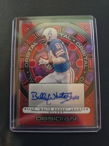 2024 obsidian football Billy White Shoes Johnson 17/75 Auto - Picture 1 of 2