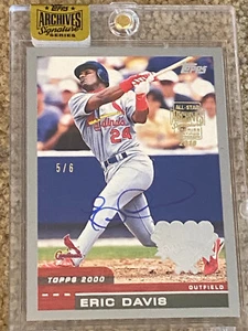 2000 Topps Eric Davis Encased Auto 5/6 Archives 2016 Cincinnati Reds Gem Mint /6 - Picture 1 of 3