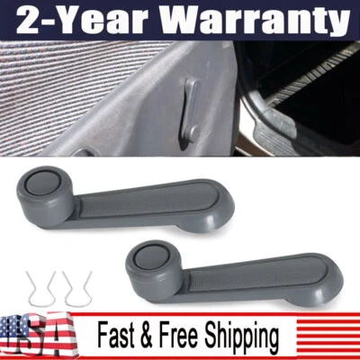 2x Manija de palanca de manivela de ventana para camioneta Toyota Tacoma 4Runner Corolla T100 gris Foto 1 de 4
