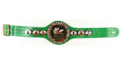 Cinturón de Campeonato Premium de Tamaño Completo Firmado por Ryan Garcia (Beckett) Foto 1 de 3