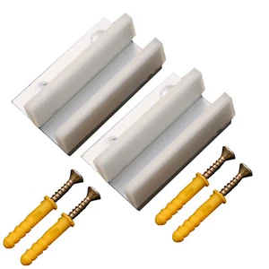 2x Door Clip Positioner Part Glass Sliding Door Swing Stop Limiter Aluminum - Picture 1 of 8
