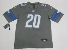 NWT Barry Sanders #20 Detroit Lions Game Sewn Adult Men's Jersey Gray