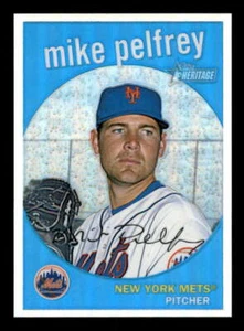 2008 Topps Heritage Chrome Refractor #C225 Mike Pelfrey Mets 264/559 - Picture 1 of 2